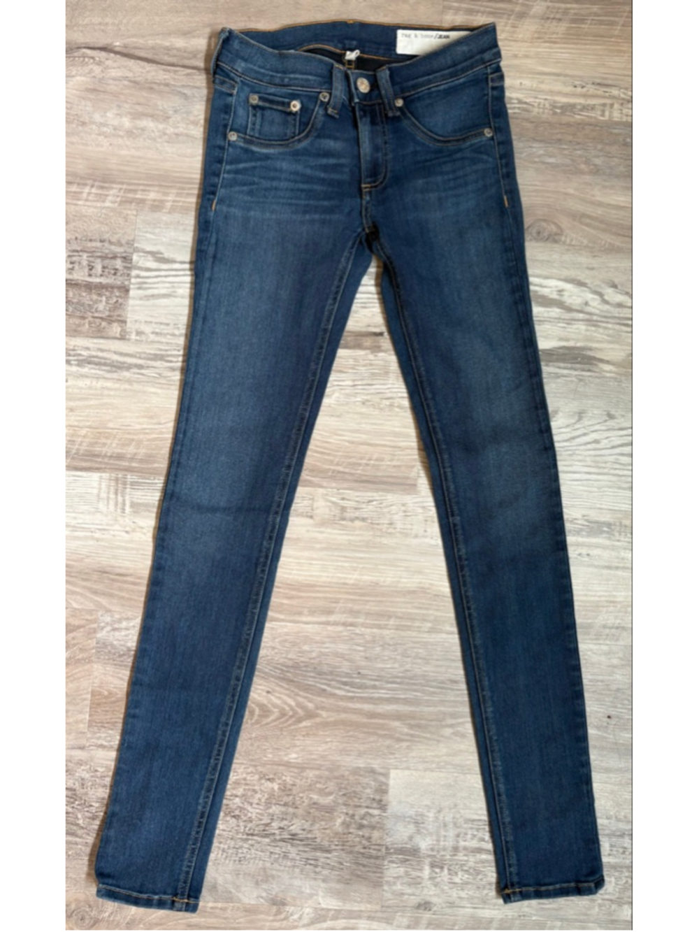rag & bone The Skinny Jeans Womens 24 Joshua Blue Stretch Denim Made USA